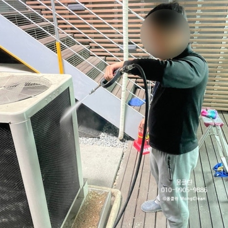 분당 판교 용인 수원 에어컨 실외기청소 작업방법은?