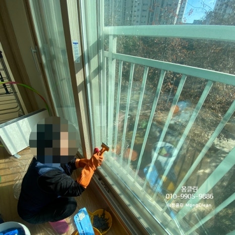 일산 김포 파주 고양 향동 유리창 본드제거 작업방법은?